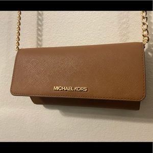 Brown leather crossbody
